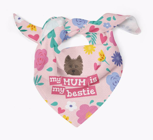 'Mum is my bestie' - Personalised {breedFullName} Bandana