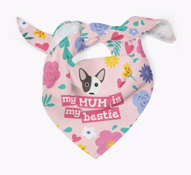 'Mum is my bestie' - Personalised {breedFullName} Bandana