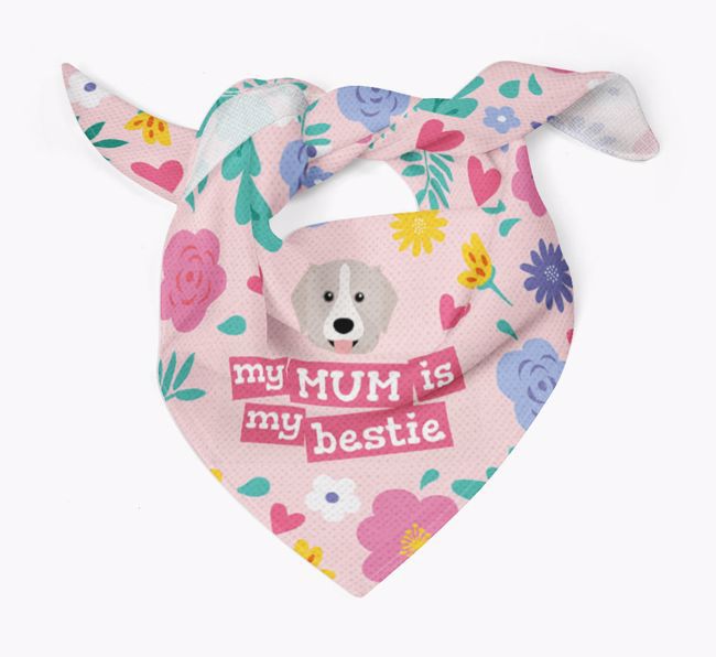 'Mum is my bestie' - Personalised {breedFullName} Bandana