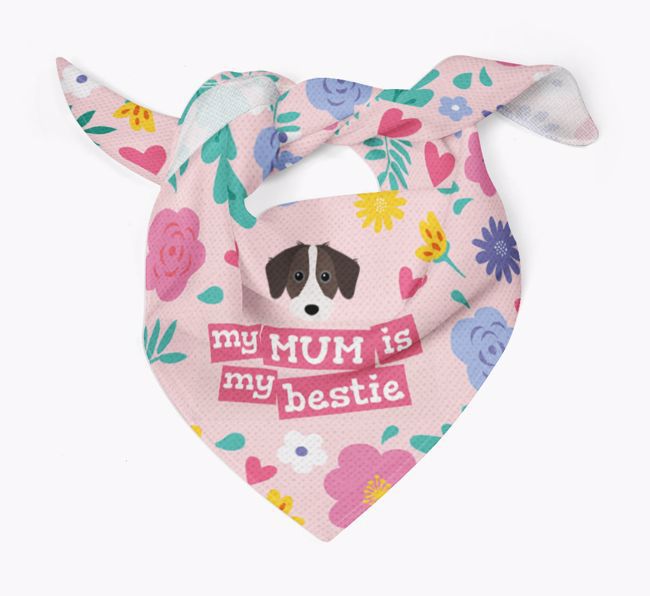 'Mum is my bestie' - Personalised {breedFullName} Bandana