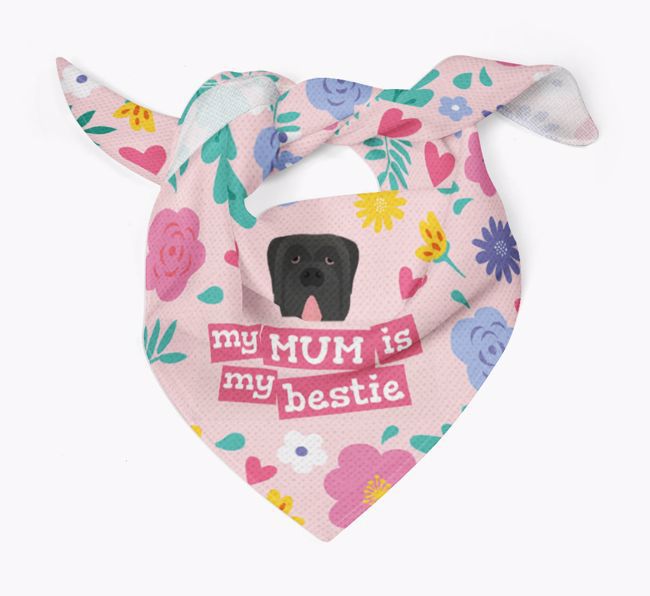 'Mum is my bestie' - Personalised {breedFullName} Bandana