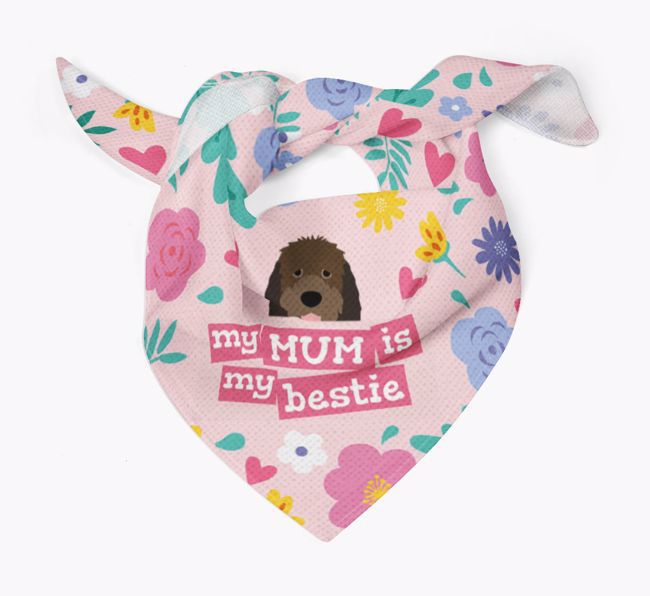 'Mum is my bestie' - Personalised {breedFullName} Bandana