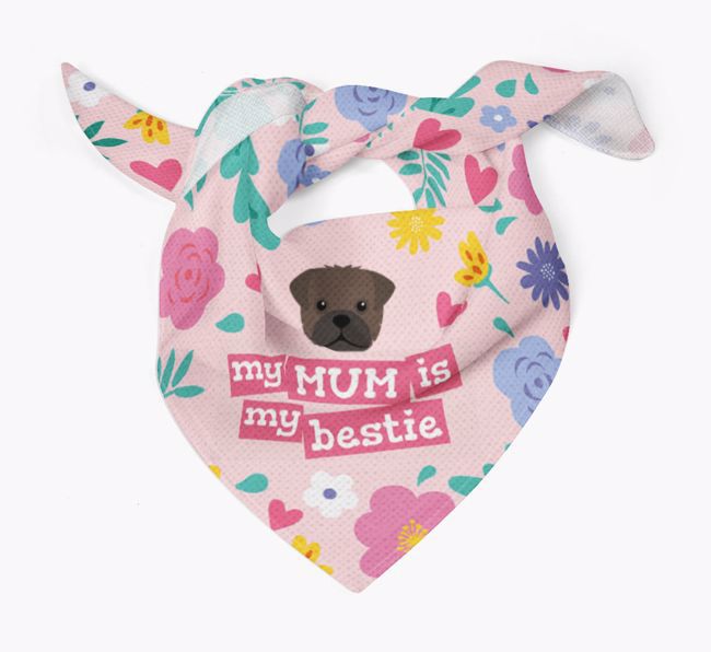 'Mum is my bestie' - Personalised {breedFullName} Bandana