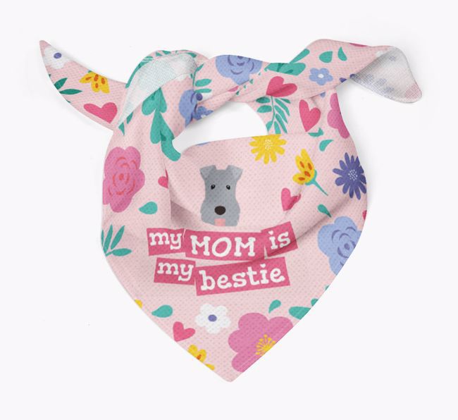 'Mom is my bestie' - Personalized {breedFullName} Bandana