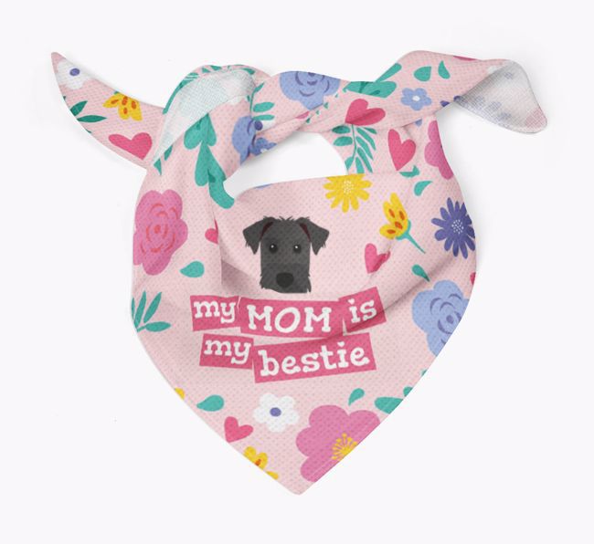 'Mom is my bestie' - Personalized {breedFullName} Bandana