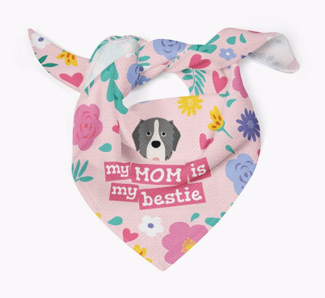 'Mom is my bestie' - Personalized {breedFullName} Bandana