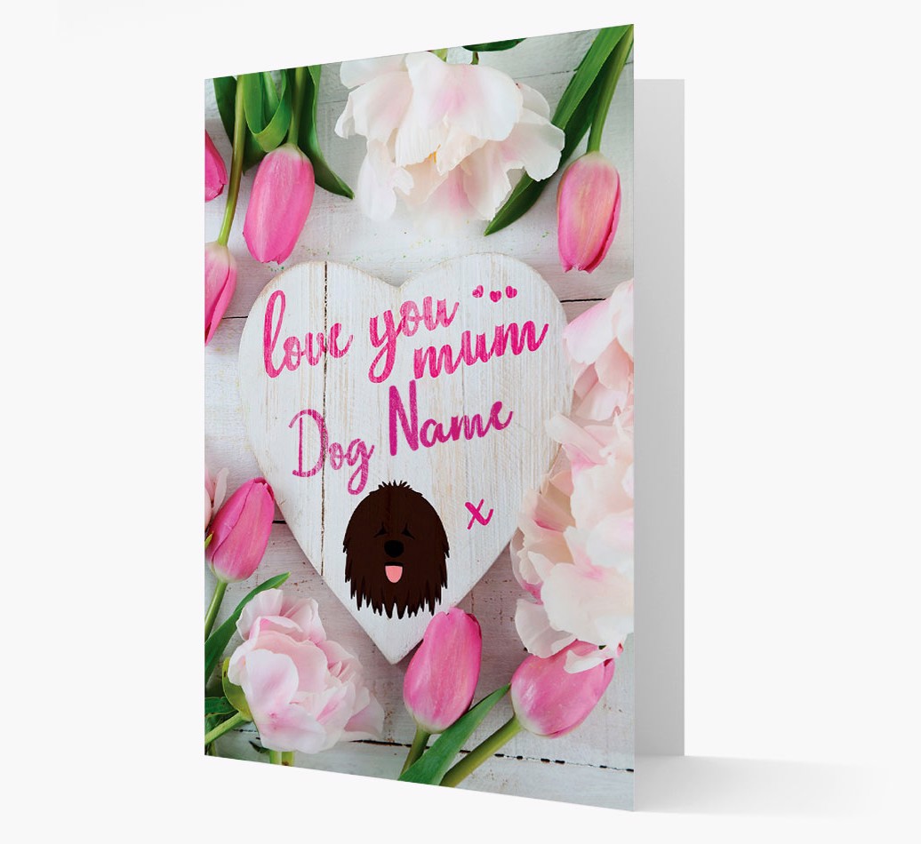 'Love You Mum' - Personalised {breedFullName} Card