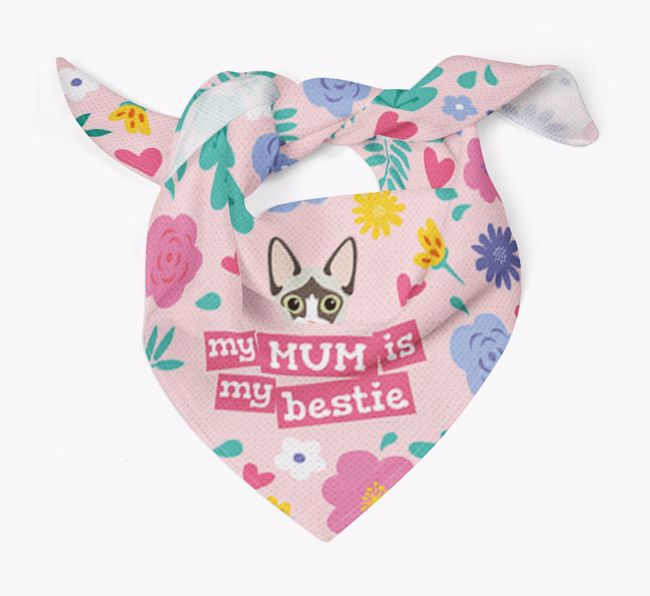 'Mum Is My Bestie' - Personalised {breedCommonName} Bandana