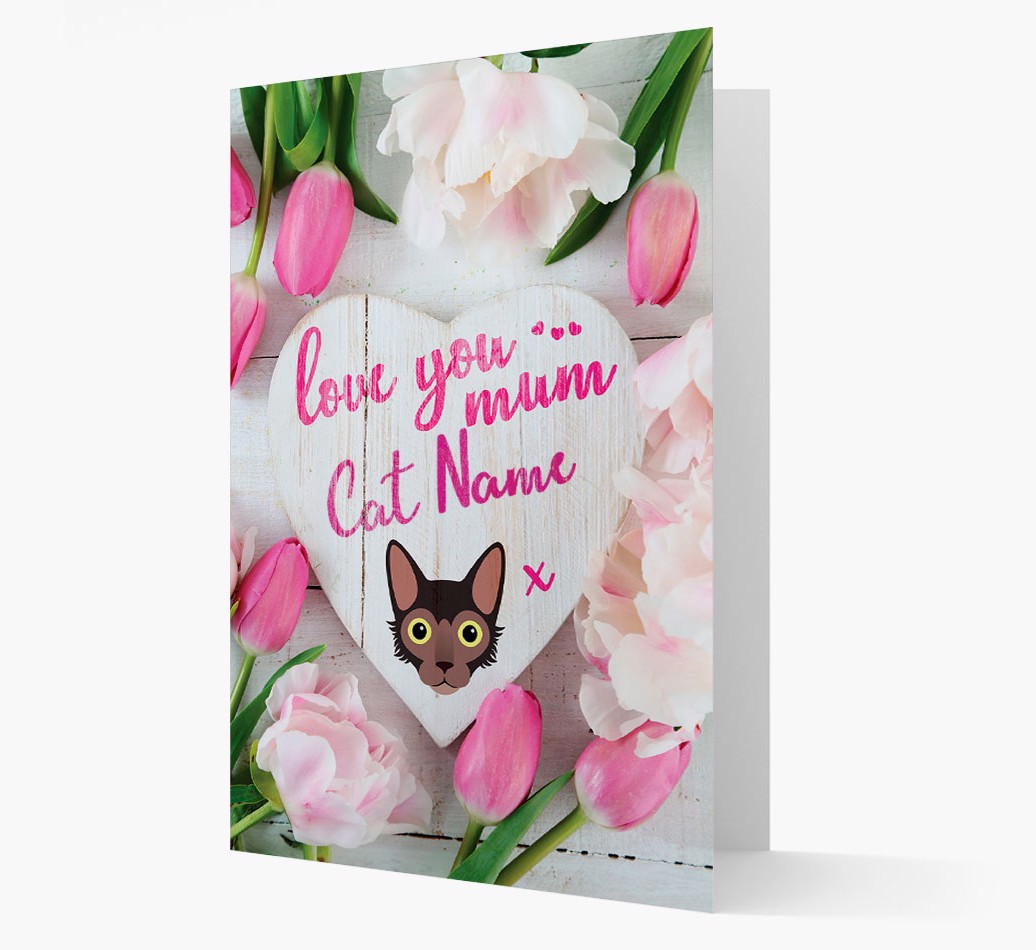 'Love You Mum' - Personalised {breedFullName} Card 