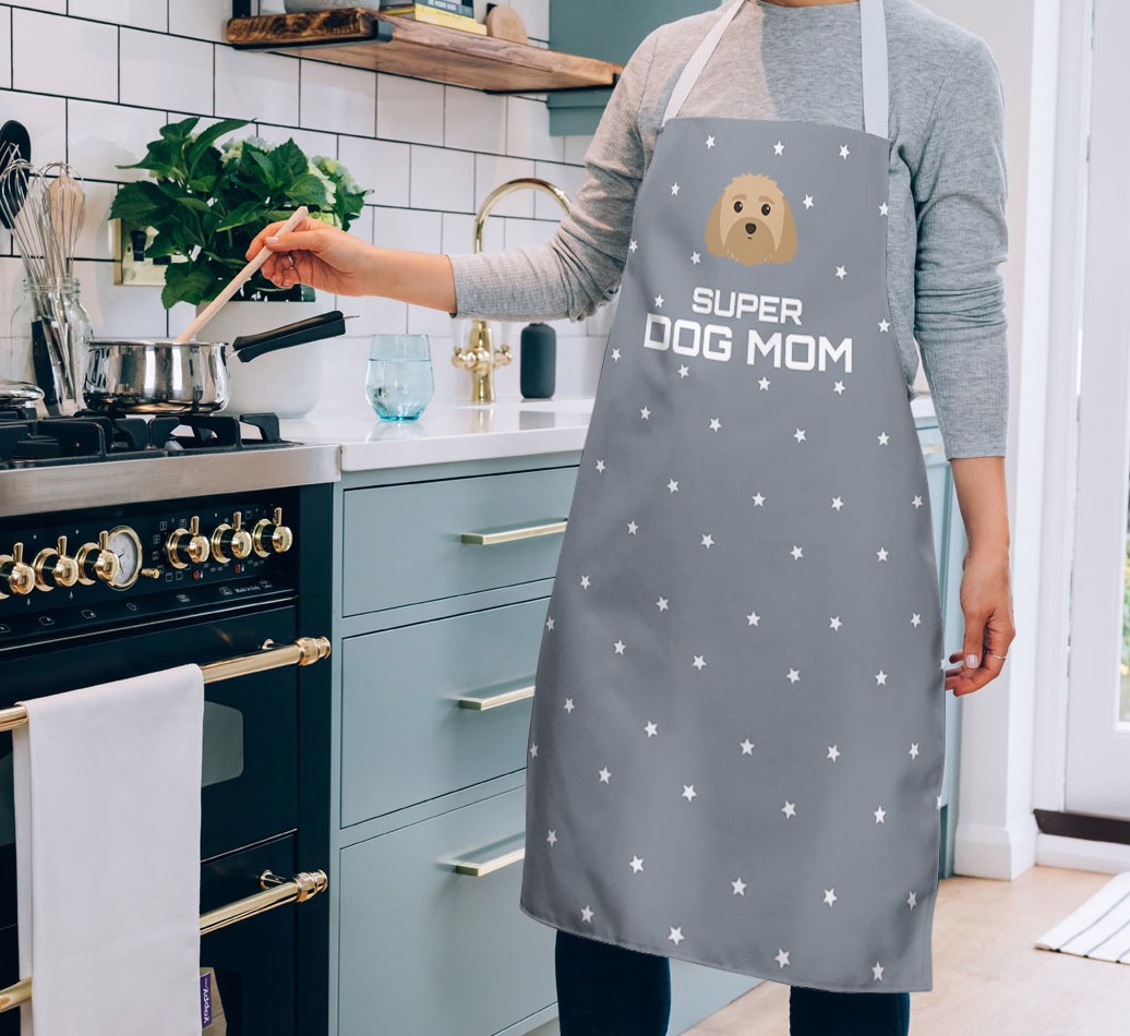 Super Dog Mom: Personalized {breedFullName} Apron