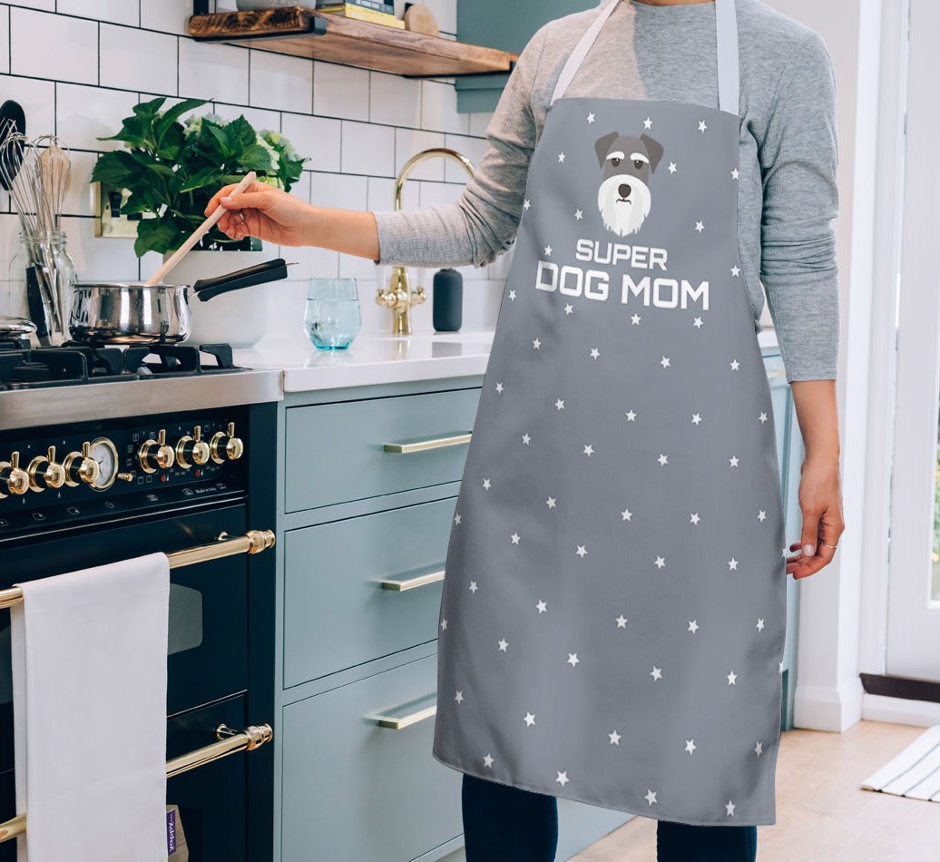 Super Dog Mom: Personalized {breedFullName} Apron