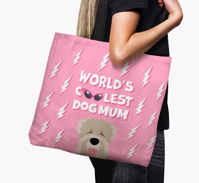 World's Coolest Dog Mum: Personalised {breedFullName} Canvas Bag