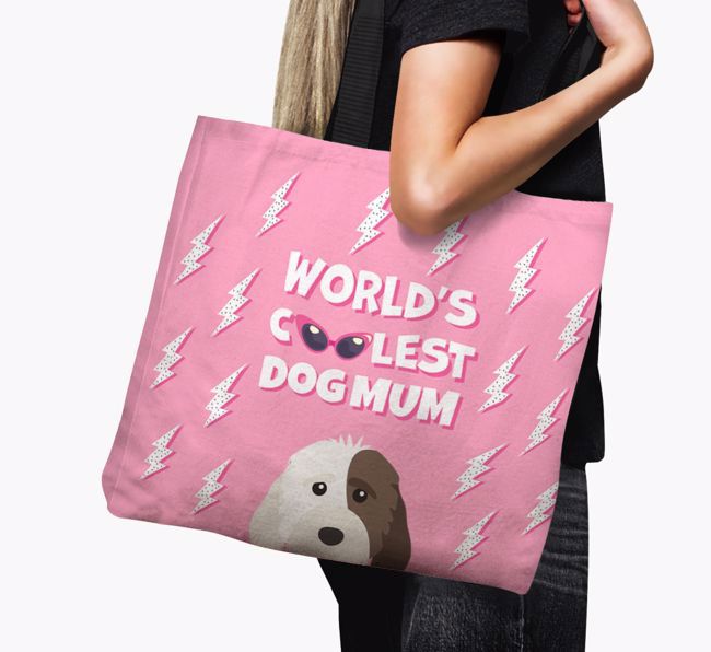 World's Coolest Dog Mum: Personalised {breedFullName} Canvas Bag