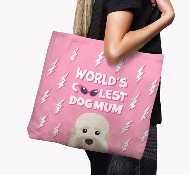 World's Coolest Dog Mum: Personalised {breedFullName} Canvas Bag