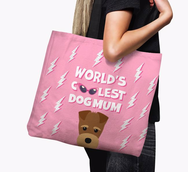 World's Coolest Dog Mum: Personalised {breedFullName} Canvas Bag