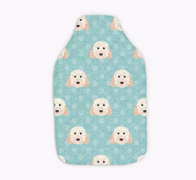 Polka Dot Pattern: Personalized {breedFullName} Hot Water Bottle