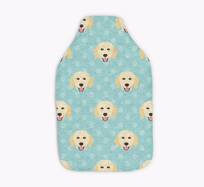 Polka Dot Pattern: Personalised {breedFullName} Hot Water Bottle