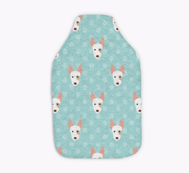 Polka Dot Pattern: Personalised {breedFullName} Hot Water Bottle