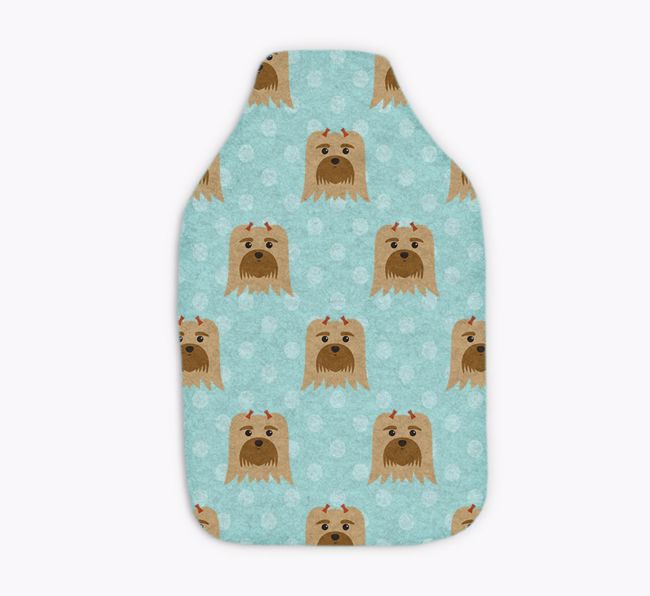 Polka Dot Pattern: Personalised {breedFullName} Hot Water Bottle