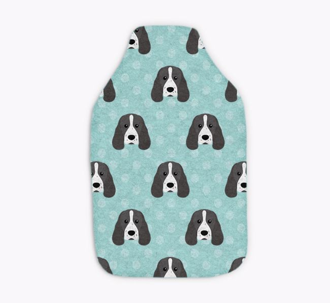 Polka Dot Pattern: Personalized {breedFullName} Hot Water Bottle