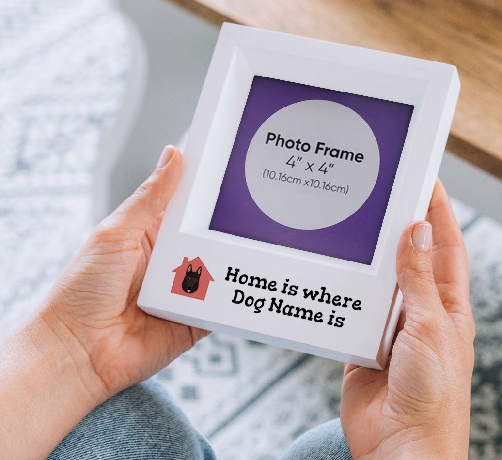 'Home is Where...' - Personalised {breedFullName} Photo Frame