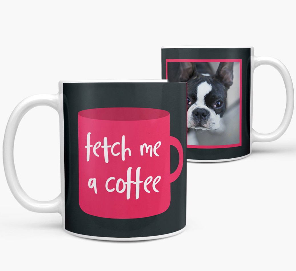 'Fetch Me a Coffee' - {breedFullName} Photo Upload Mug