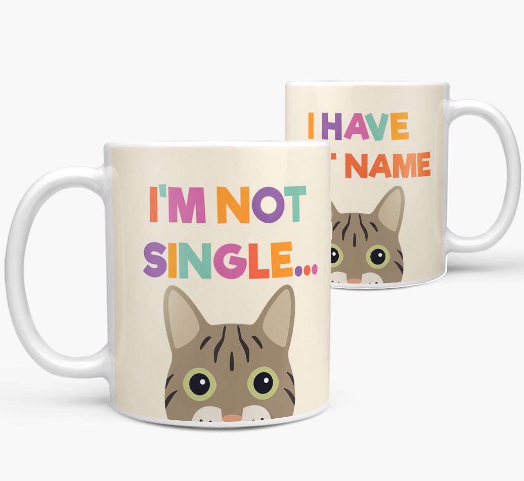 ''I'm Not Single' Mug both views
