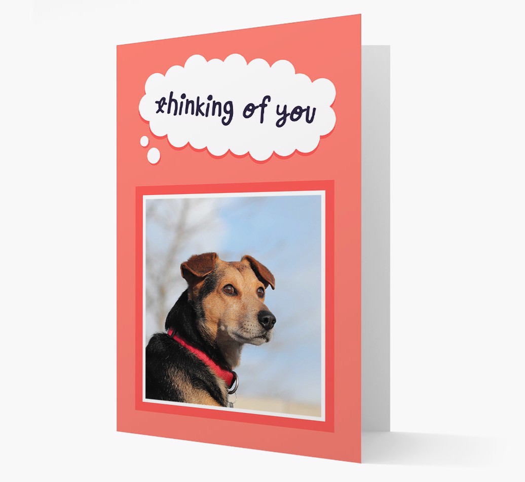 'Thinking of You' - Personalized {breedFullName} Card - Front