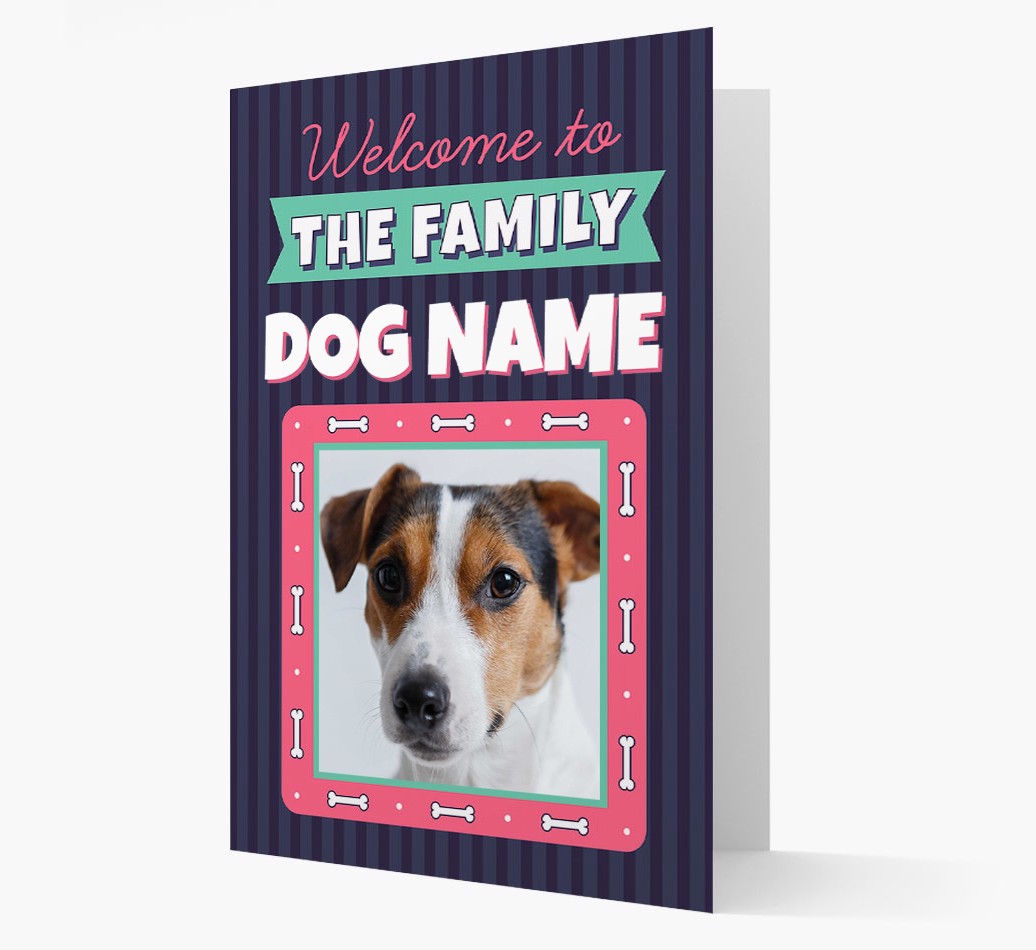 'Welcome To The Family' - Personalized {breedFullName} Card