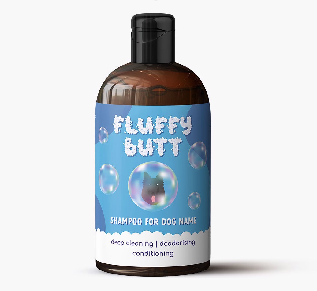 'Fluffy Butt' - Personalised {breedFullName} Shampoo - Full bottle