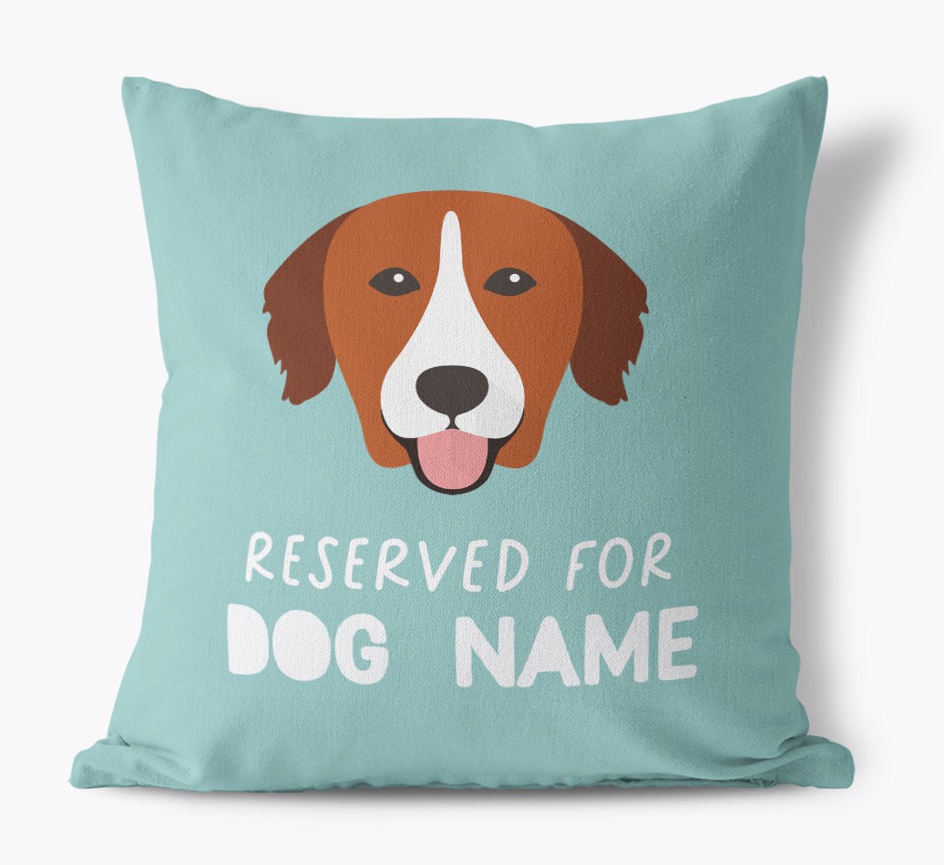 Reserved for: Personalised {breedFullName} Cushion - front view