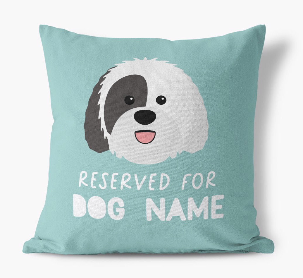 Reserved for: Personalised {breedFullName} Cushion - front view