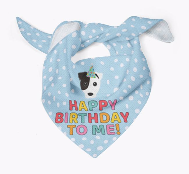 'Happy Birthday To Me' - Personalized {breedFullName} Bandana