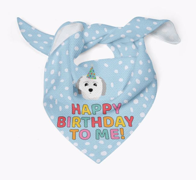 'Happy Birthday To Me' - Personalized {breedFullName} Bandana