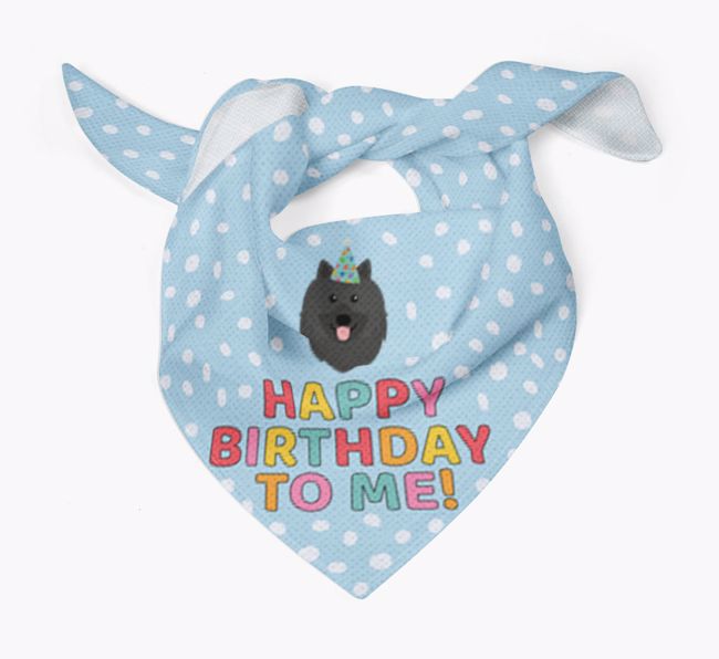 'Happy Birthday To Me' - Personalized {breedFullName} Bandana