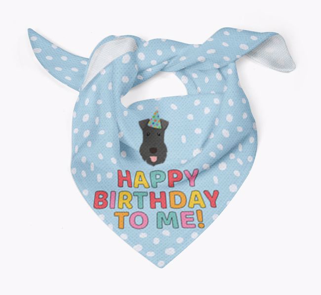 'Happy Birthday To Me' - Personalized {breedFullName} Bandana