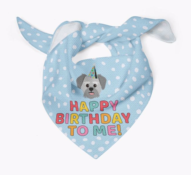 'Happy Birthday To Me' - Personalised {breedFullName} Bandana