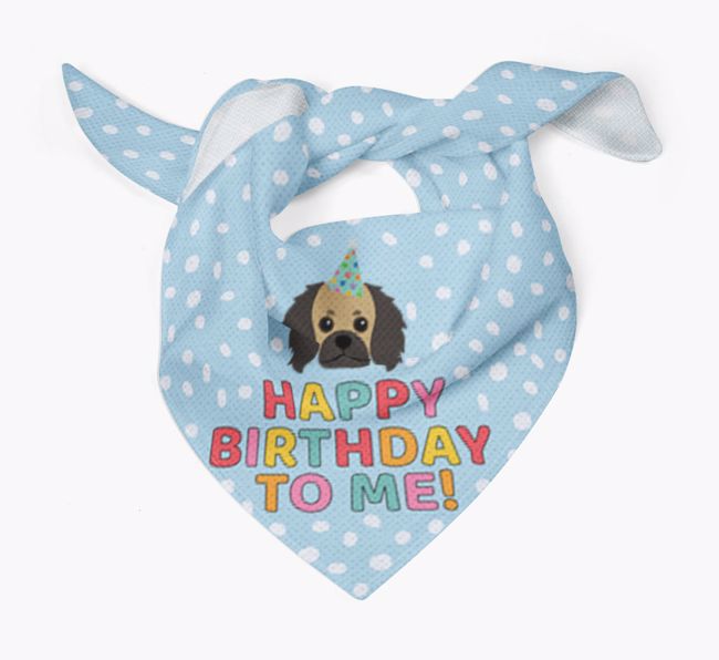 'Happy Birthday To Me' - Personalised {breedFullName} Bandana