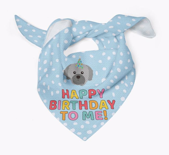 'Happy Birthday To Me' - Personalized {breedFullName} Bandana