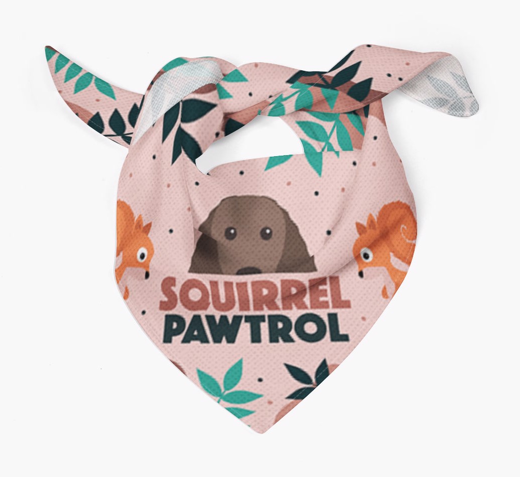 'Squirrel Pawtrol' - Personalised {breedFullName} Bandana