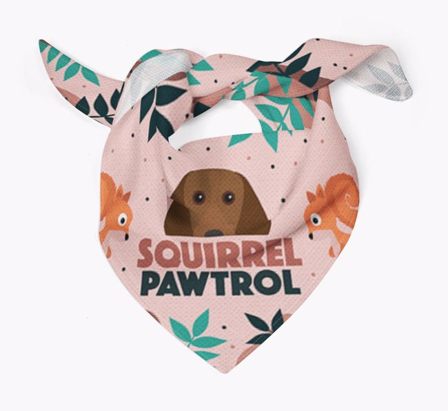 'Squirrel Pawtrol' - Personalized {breedFullName} Bandana