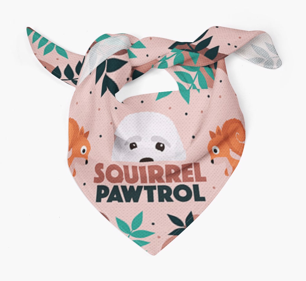 'Squirrel Pawtrol' - Personalized {breedFullName} Bandanaa