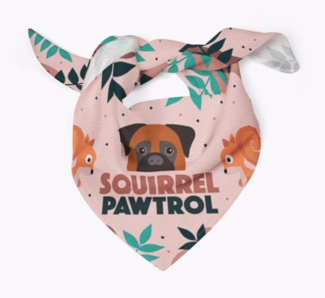 'Squirrel Pawtrol' - Personalized {breedFullName} Bandana