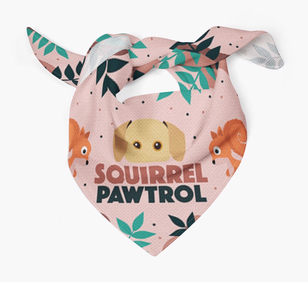 'Squirrel Pawtrol' - Personalized {breedFullName} Bandanaa