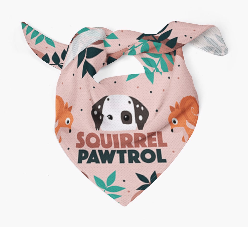 'Squirrel Pawtrol' - Personalised {breedFullName} Bandana