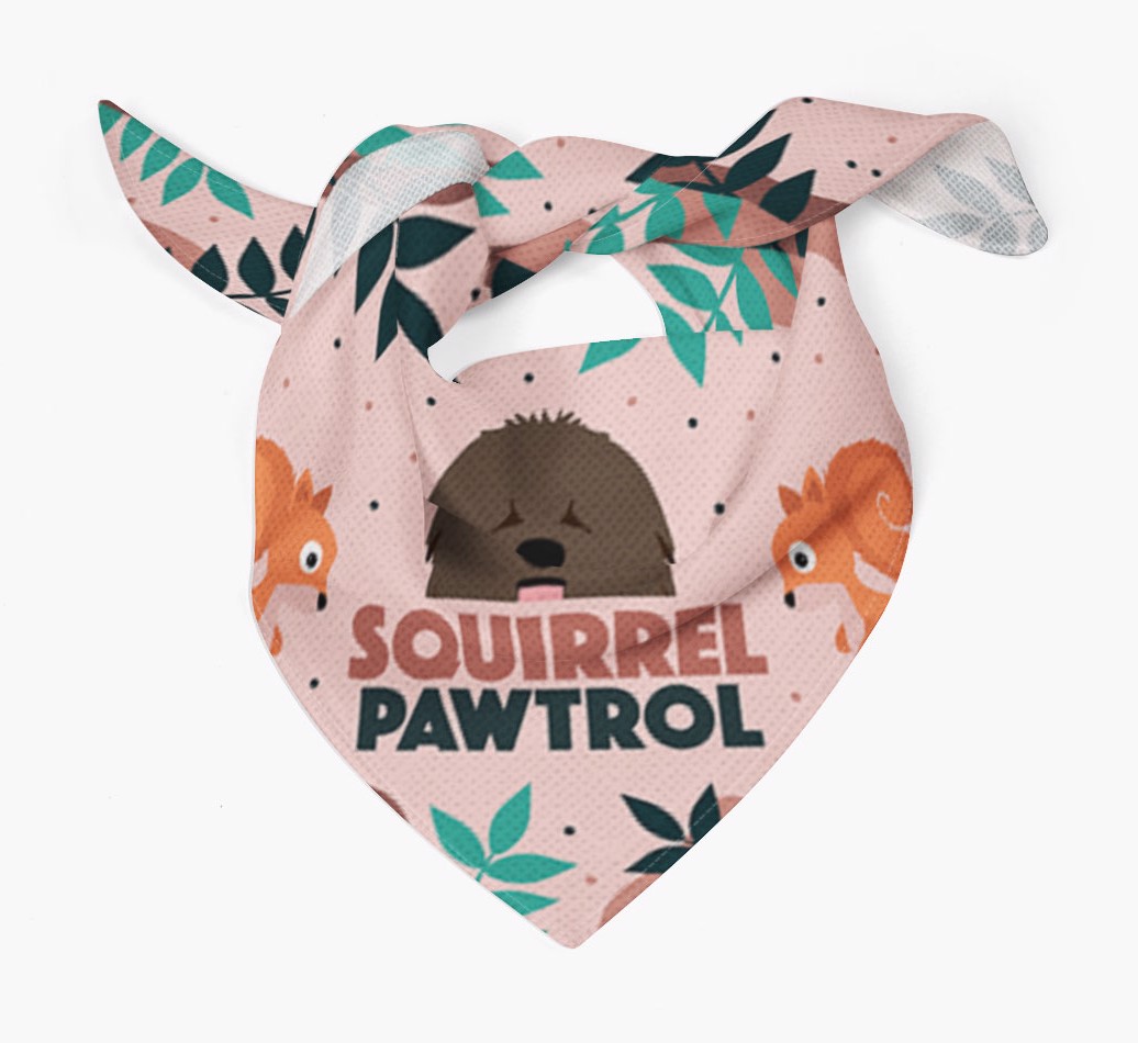 'Squirrel Pawtrol' - Personalized {breedFullName} Bandanaa