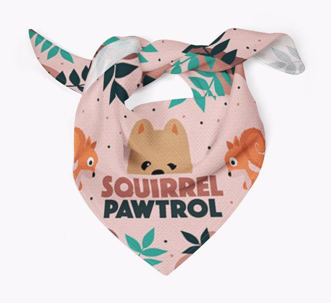 'Squirrel Pawtrol' - Personalized {breedFullName} Bandana