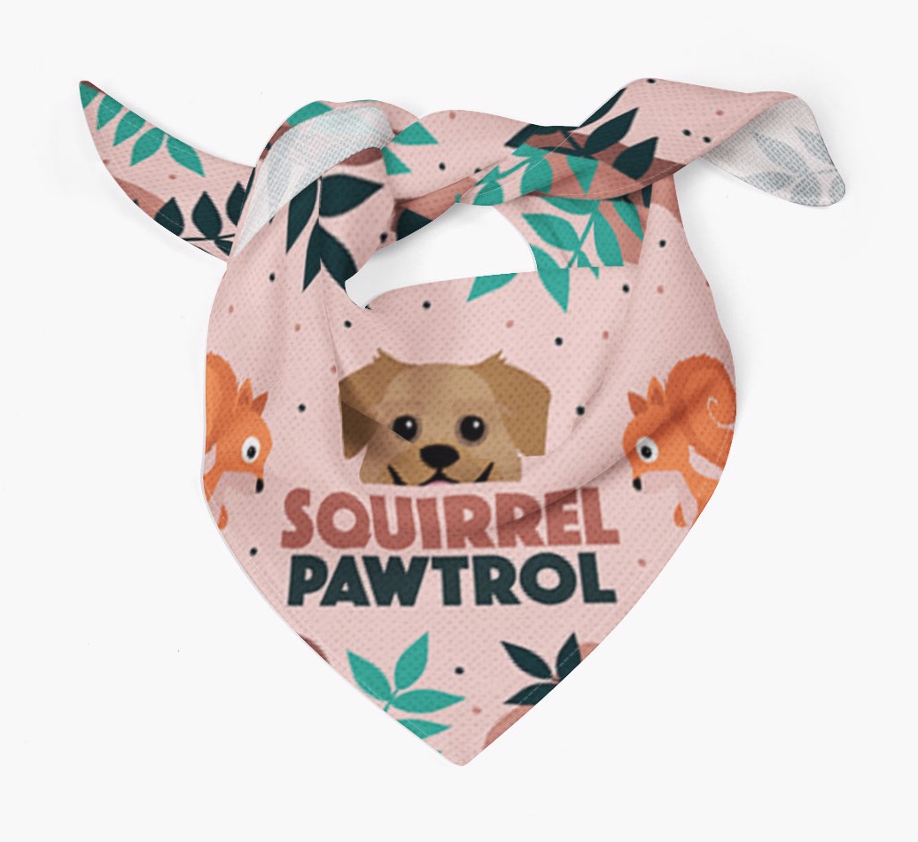 'Squirrel Pawtrol' - Personalized {breedFullName} Bandanaa