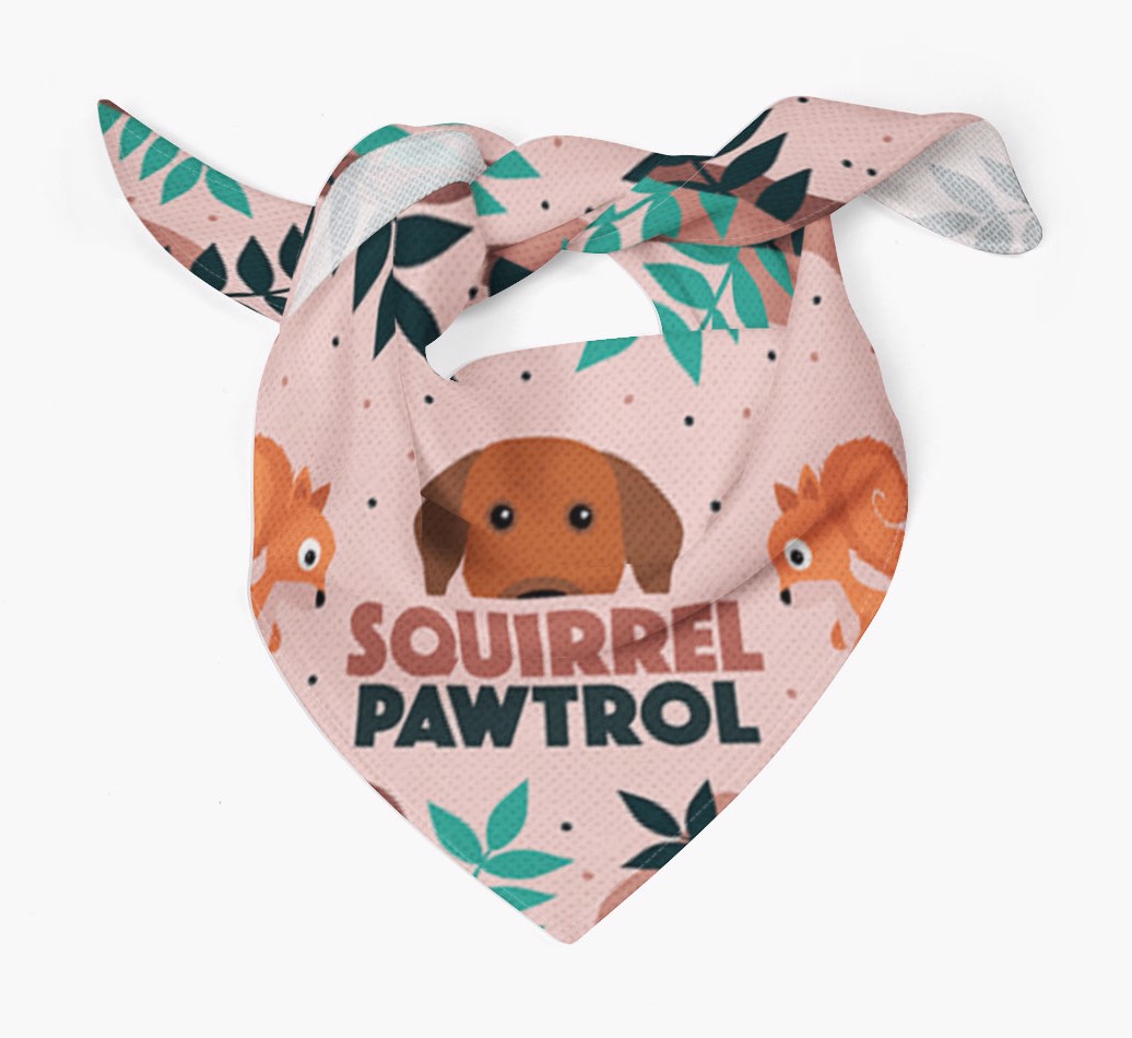 'Squirrel Pawtrol' - Personalized {breedFullName} Bandanaa