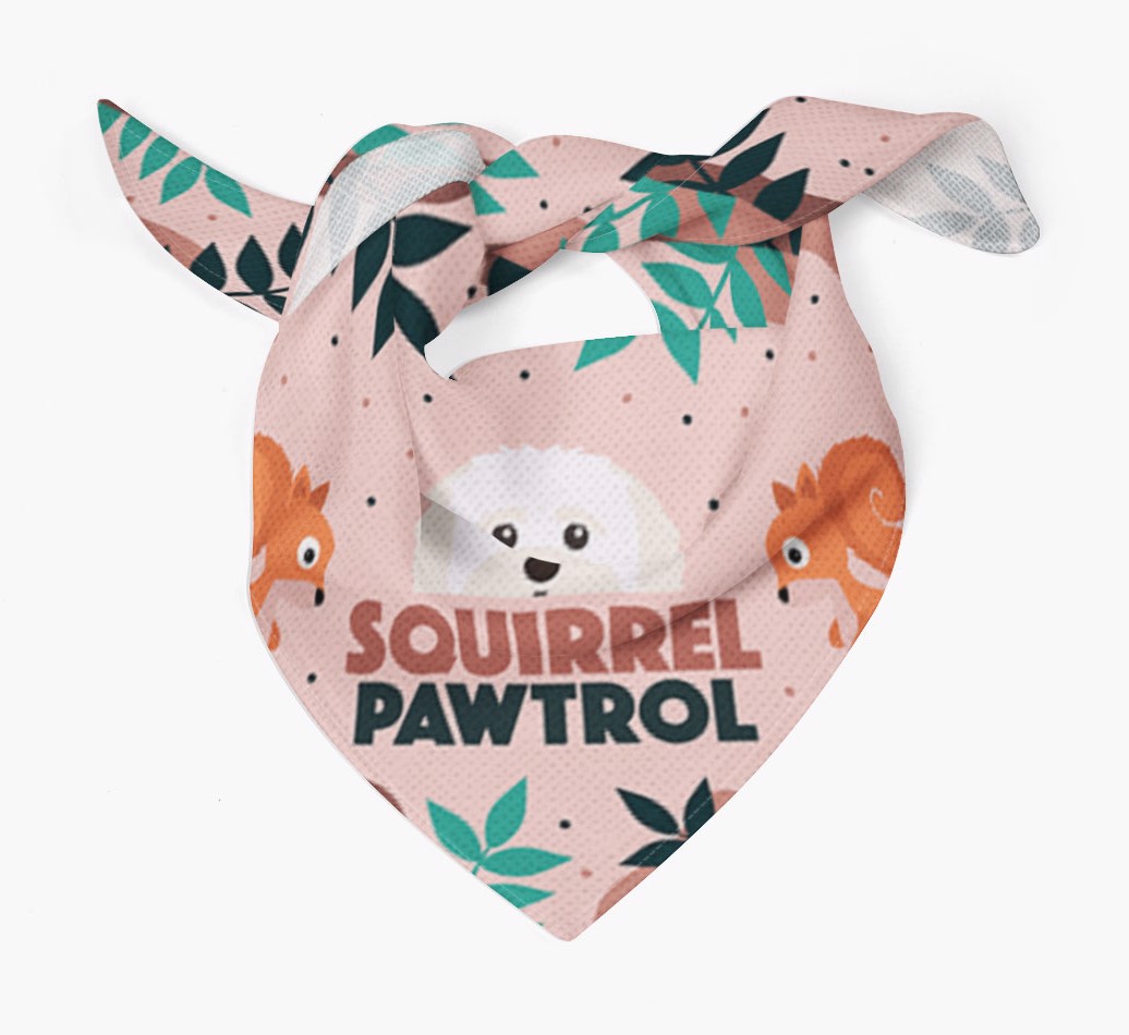 'Squirrel Pawtrol' - Personalised {breedFullName} Bandana